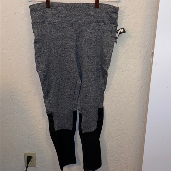 Active wear leggings heather grey 1X - Picture 3 of 7
